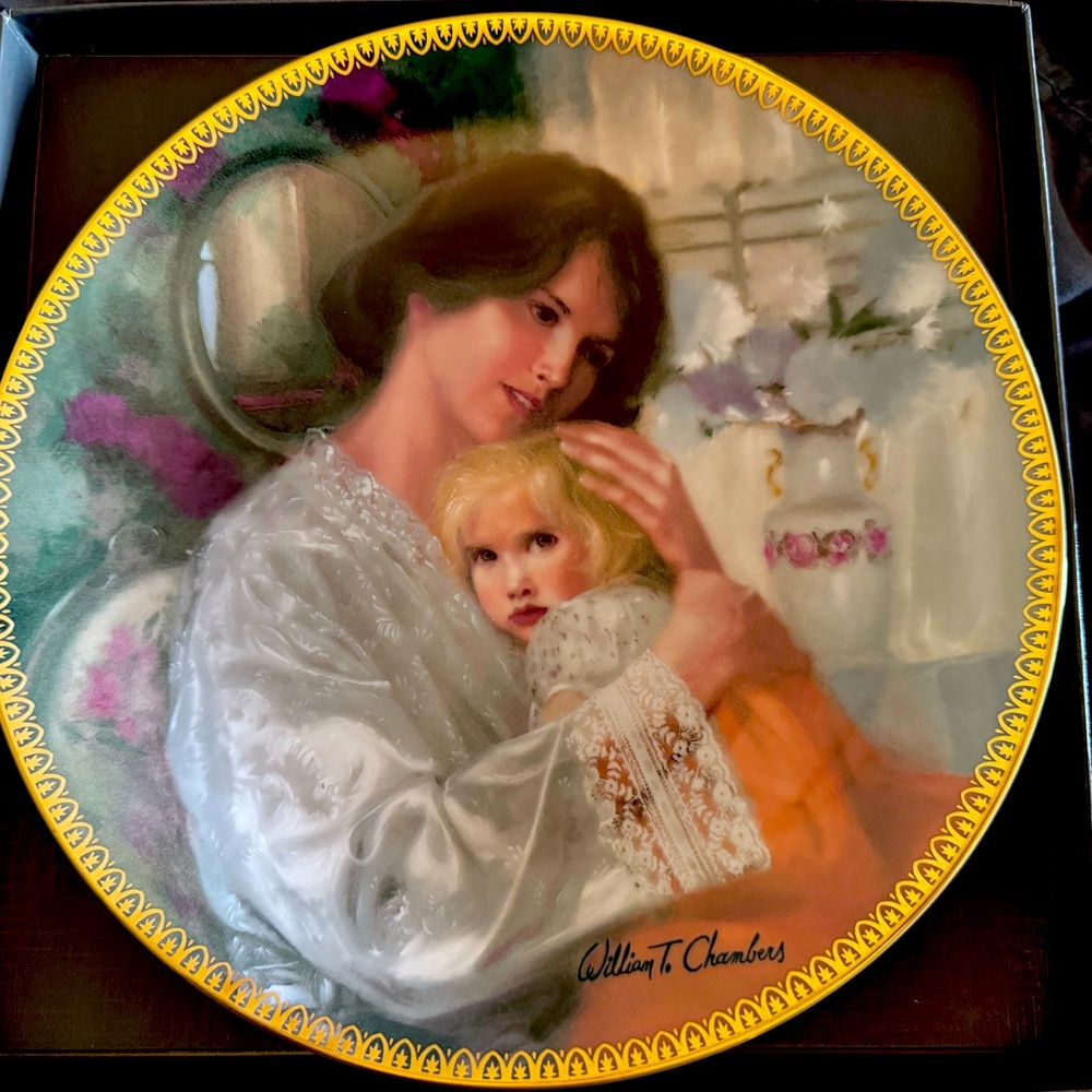 Knowles “Mother’s Here” vintage collectors plate
